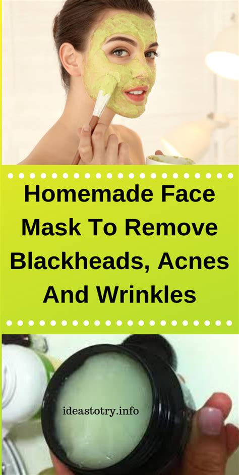 Homemade Face Mask To Remove Blackheads Acnes And Wrinkles How To