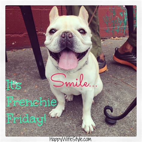 Examples of 'friday' in a sentence. Smile...It's Frenchie Friday! — Happy WifeStyle™