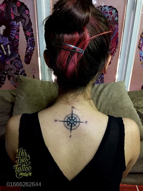 Chuyên thực hiện những tác phẩm xăm hình cute. compass tattoo, hình xăm la bàn, hình xăm sau gáy, hình ...