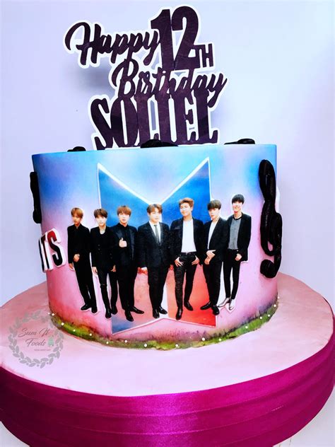Bt21 bts army jungkook taehyung jimin singapore/kpop cakes. This BTS themed cake was a mom's surprise for her daughter ...