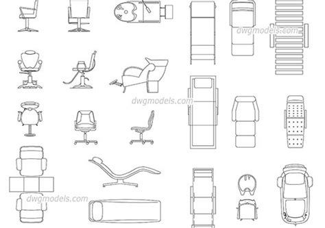 Chairs And Armchairs Dwg Free Cad Blocks Download