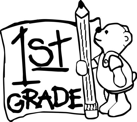 1st Grade Coloring Pages Free Download On Clipartmag