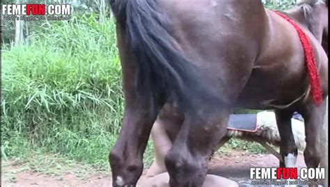 Amateur Teen Sucks Horse Cock With Passion Until The Last