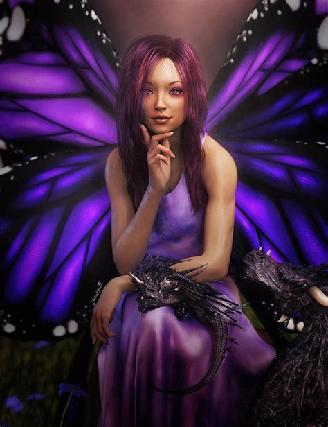 Fairy Girl With Butterfly Wings Fantasy Art By Shibashake On DeviantArt