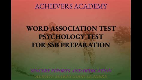 I think the task becomes slightly easier than counting words in spontaneous sentences, because the user is (ideally) only uttering. Word Association Test | WAT | Psychology Testing SSB | WAT ...