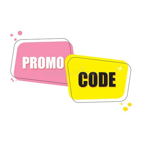 Promo Code Coupon Code Flat Vector Set Design Illustration On White
