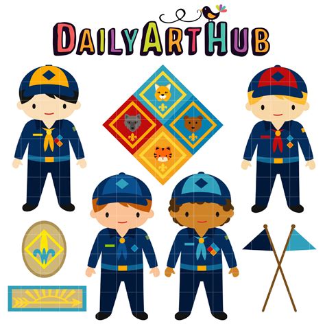 Cub Scouts Clip Art Set Daily Art Hub Graphics Alphabets And Svg