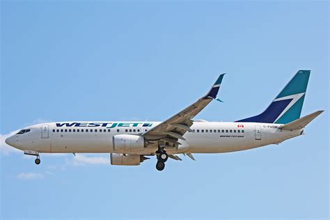 C Fusm Westjet Boeing 737 800 At Toronto Pearson International Airport