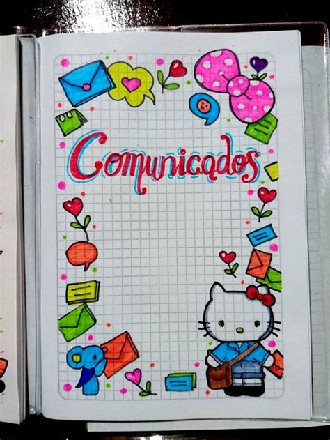 Carátulas Portadas Para Cuadernos De Niñas Hello Kitty Cuadernos De