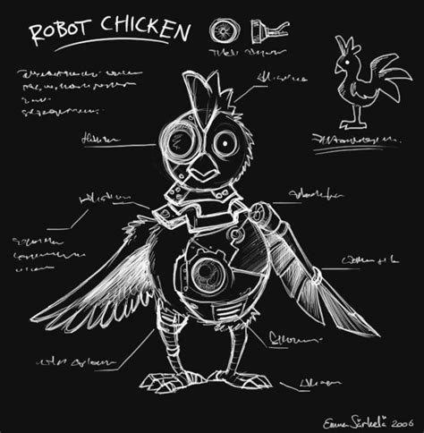 Robot Chicken By Zombidj On Deviantart Chicken Art Cartoon Character