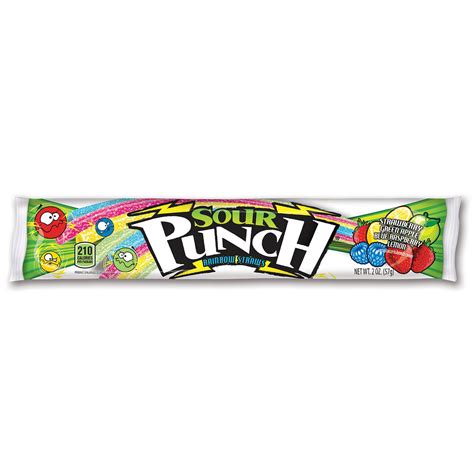 Sour Punch Rainbow Straws 57g Usa Candy Factory