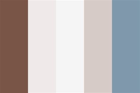 Blue Brown Gray Two Color Palette In 2020 Blue Color Schemes Brown