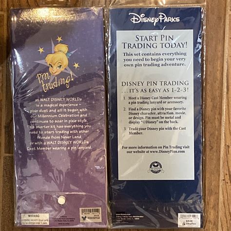 2 New Disney Trading Pin Packs 2018 Pin Trading Starter Set And Tinker