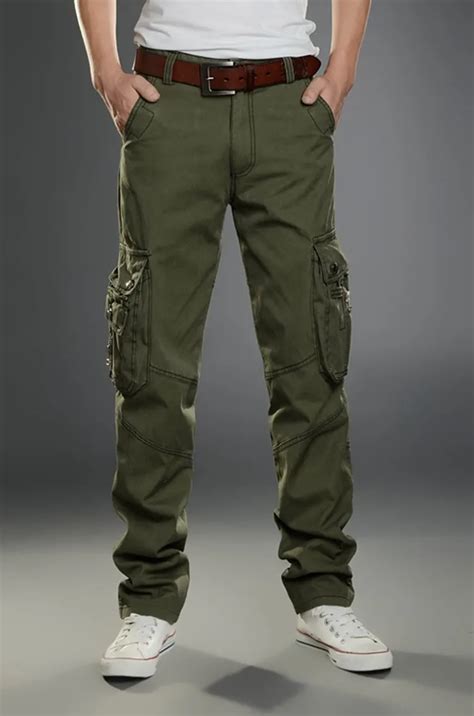 3 military army pant men s casual cargo solid trousers big aliexpress