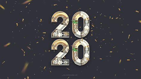 Free Download Wallpaper New Year 2020 Christmas Poster 8k Holidays
