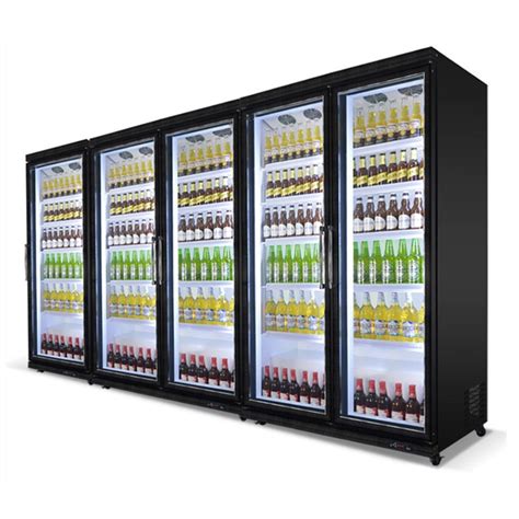 Convenience Store Glass Door 2000l Beverage Display Refrigerator Freezer