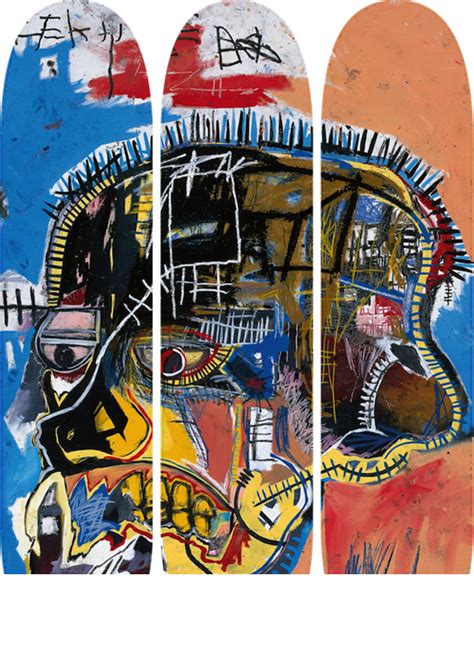Skull Skate Deck Triptych (set of 3) by Jean-Michel Basquiat on artnet ...