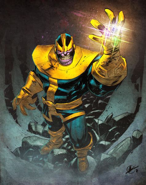 Comics Forever Thanos The Mad Titan Artwork By Matteo Scalera