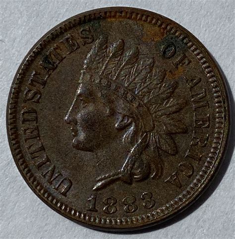1883 United States Of America One Cent M J Hughes Coins