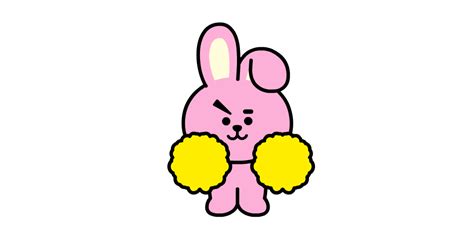 Bt21 with a big gift. BT21, Karakter lucu representasi dari BTS