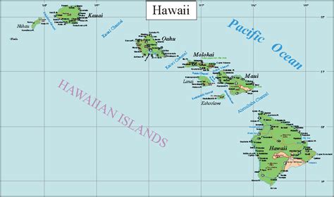 There's no wrong choice when it comes to deciding which hawaiian island to visit. Map of Hawaii Large Color Map - Fotolip
