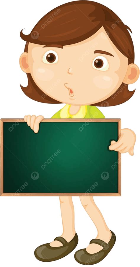 Message Board Poster Cute Adorable Woman Vector, Poster, Cute Adorable