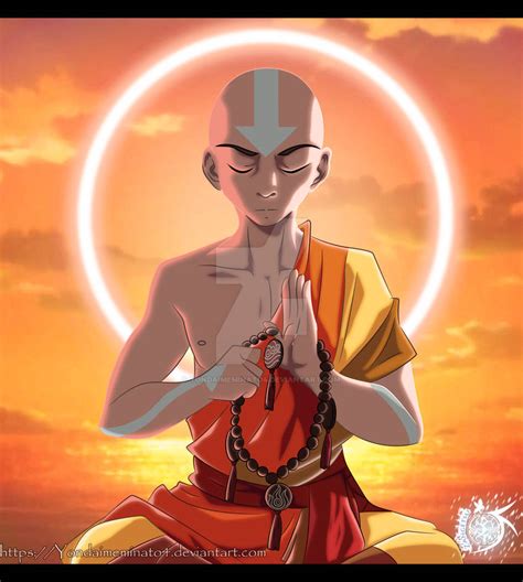 Avatar Aang Meditating By Yondaimeminato4 On Deviantart