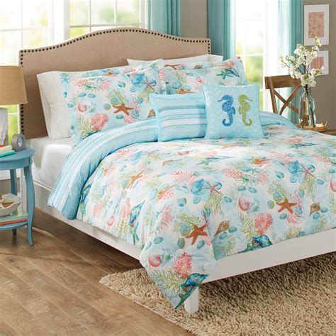 Better Homes And Gardens Full Or Queen Beach Day Comforter Set 5 Piece