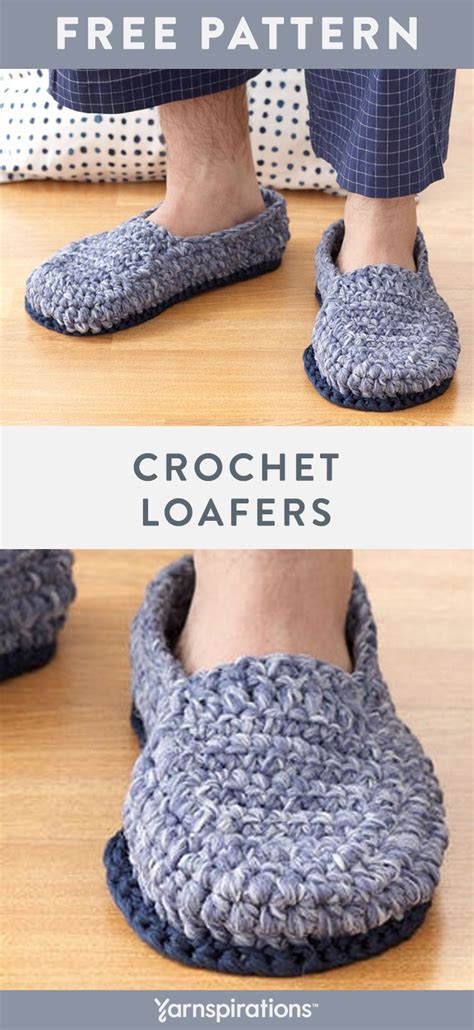 Free Crochet Loafers Pattern Using Phentex Slipper And Craft Yarn Its 2da