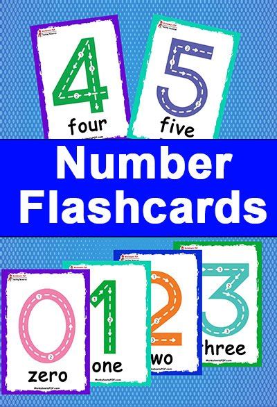 Number Flashcards 1 50 Printable Pdf My English Printables Free