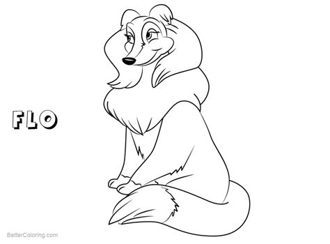 Go dog go coloring pges artwork. All Dogs go to Heaven Coloring Pages Flo - Free Printable ...