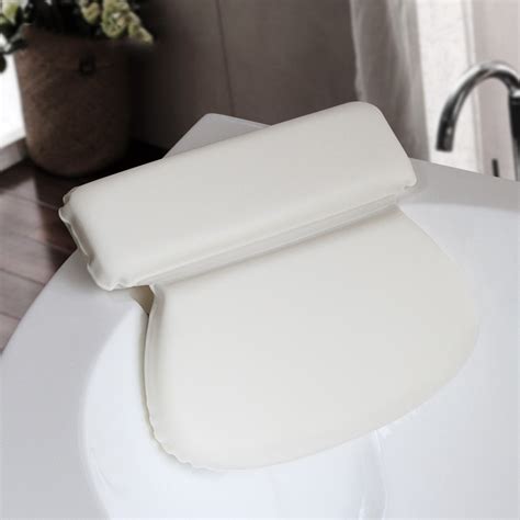 safebet bath pillow waterproof bathtub pillows spa headrest suction cup neck cushion non slip