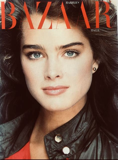 Brooke Shields Covers Harpers Bazaar Magazine Italy August 1981