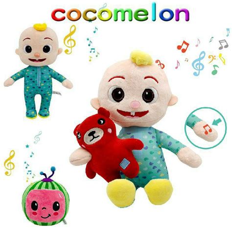 On Hand Music Cocomelon Jj Plush Toy 26cm Boy Stuffed Doll Educational