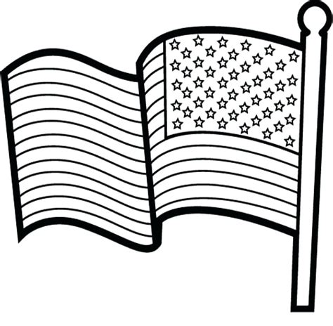 American Flag Coloring Page For Preschool At Getdrawings Free Download