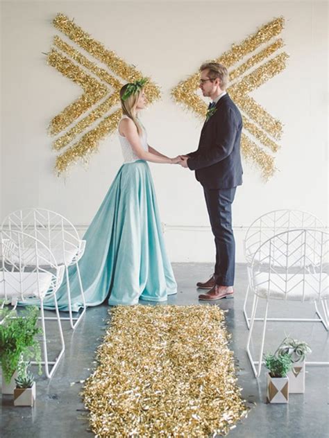 10 Must See Geometric Backdrops Engaged And Inspired Wedding Planning