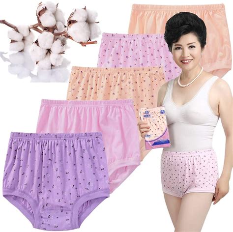 catch l mother s panties middle aged and elderly women s pure cotton cotton panties