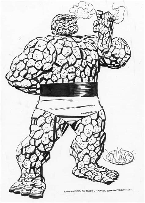 The Thing Ben Grimm By John Byrne Comic Book Artwork Marvel