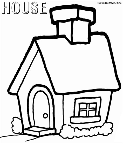House coloring pages | Coloring pages to download and print