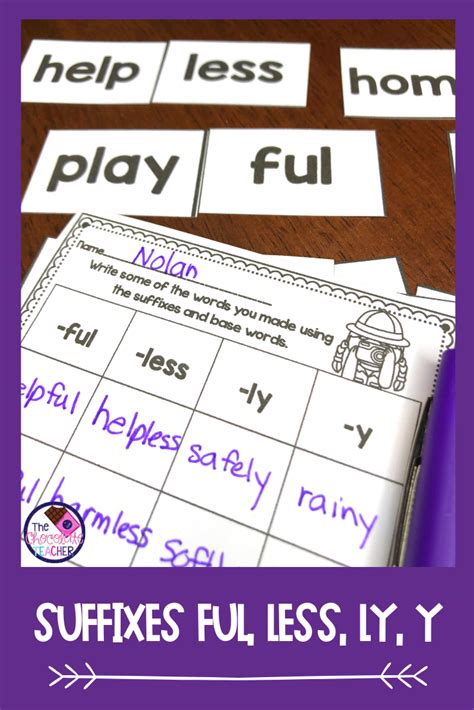 Suffixes | FUL LESS LY Y | Suffix Worksheets | Teaching suffixes