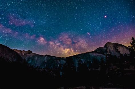Free Images Nature Silhouette Mountain Sky Night Star Milky Way