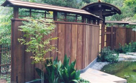 Natural Japanese Fence Design Perfect Landscaping Ideas With Wooden
