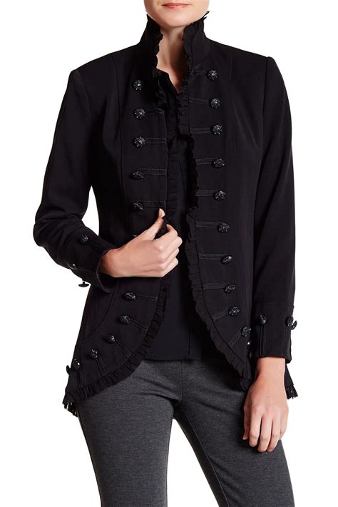 Insight Military Style Jacket In Black Lyst