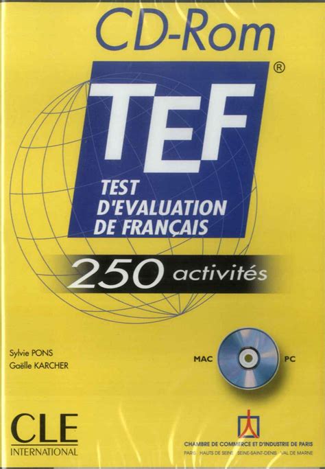 Cd Rom Tef 250 Activites Test D Evaluation De Francais 9782090323146 Various