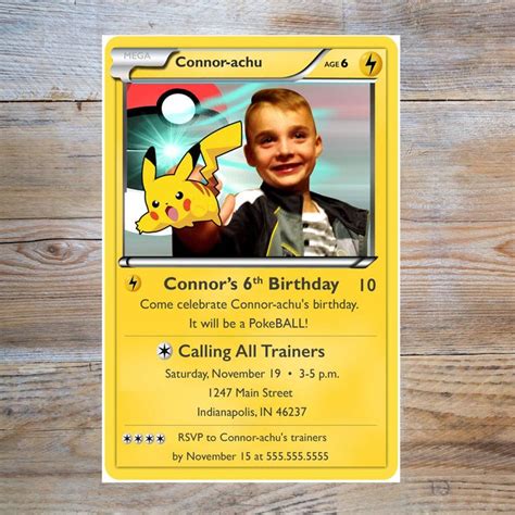 Pokemon Birthday Party Invitation in 2020 | Pokemon birthday, Pokemon