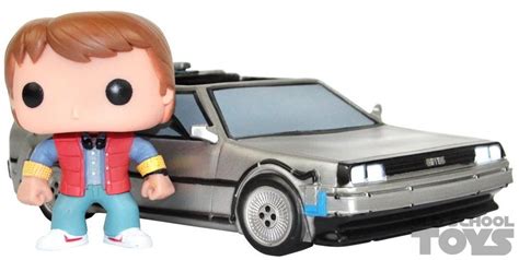 Delorean With Marty Mcfly Back To The Future Pop Vinyl Rides Funko