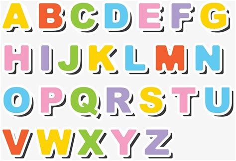Alfabeto Completo Para Imprimir Tamanho Grande Colorido Tamanho