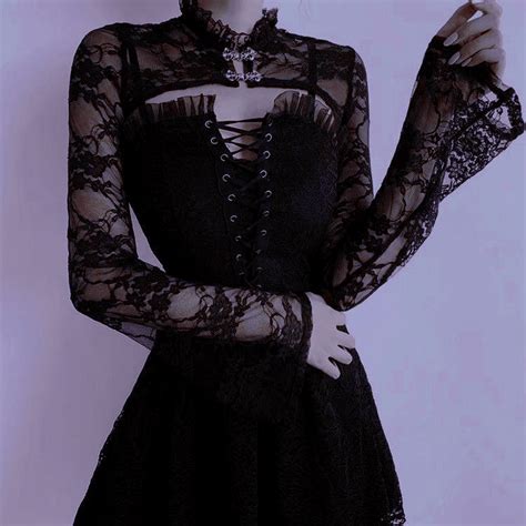 Aesthetic Oc Purple Black Dress Clothing Fashion Royalty