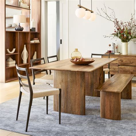 Reeve mid century bistro table west elm in 2019 modern. Anton Solid Wood Dining Table - Burnt Wax | West Elm
