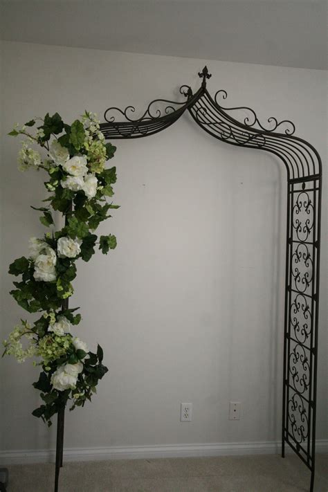 $4.99 quick view sale purple flower wood wall hook was: Hobby Lobby iron garden arch- LISA this is the one at ...